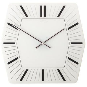 Nextime klok 8128wi hexagon, 43x43 cm, wall, white