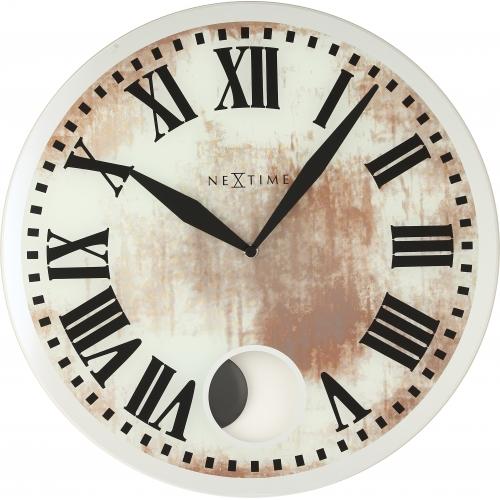 Nextime klok 8162 romana, ø43 cm, wall, white