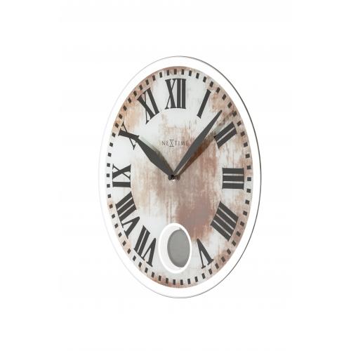 Load image into Gallery viewer, Nextime klok 8162 romana, ø43 cm, wall, white
