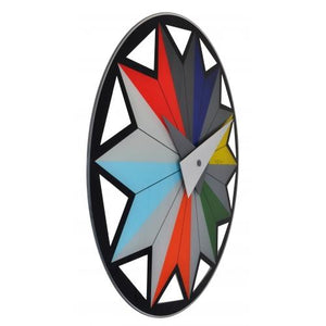 Nextime klok 8163 circus, ø43 cm, wall, black multi-color