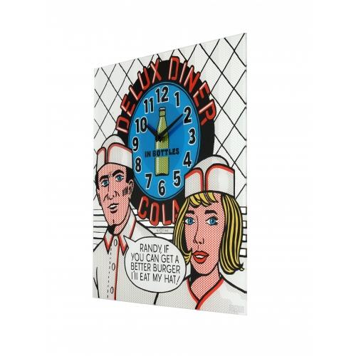 Load image into Gallery viewer, Nextime klok 8167 delux diner, 43x43cm, wall, multi-color
