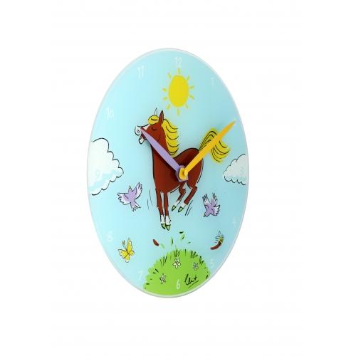Nextime klok 8812 jump for joy, ø30 cm, wall, blue multi-color