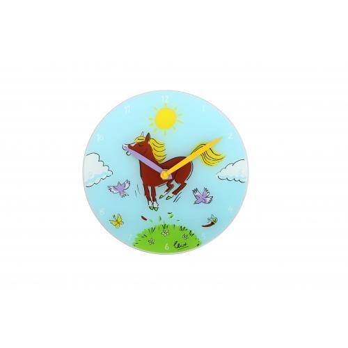 Load image into Gallery viewer, Nextime klok 8812 jump for joy, ø30 cm, wall, blue multi-color
