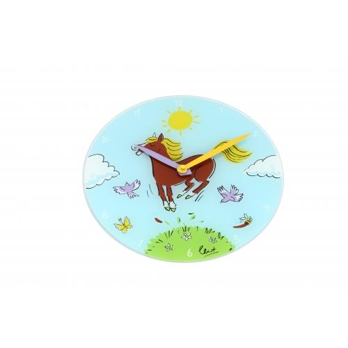 Load image into Gallery viewer, Nextime klok 8812 jump for joy, ø30 cm, wall, blue multi-color
