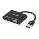 Equip 133386 usb to hdmi vga adapter, usb 3.2 gen 1 type-a, hdmi output, 1920 x 1080 pixels