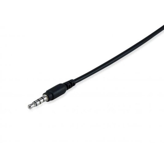 Equip 245302 chat headset, 3.5mm, head-band, calls music, binaural, rotary, black