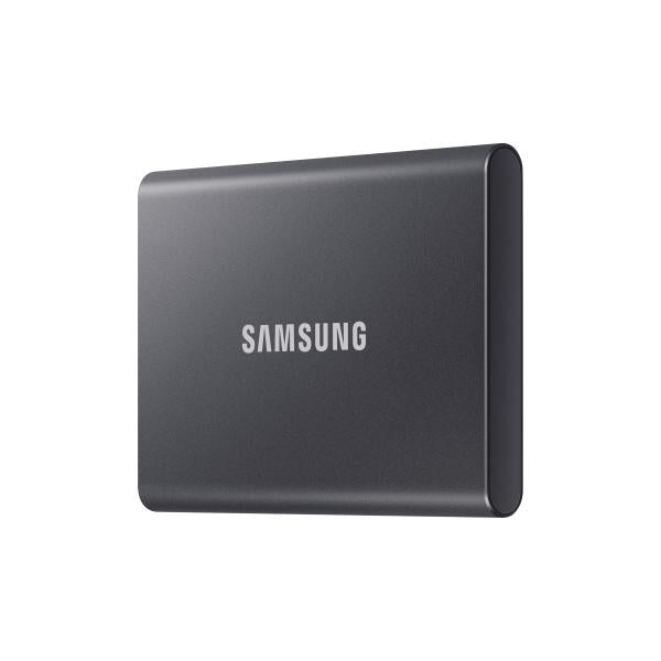 Load image into Gallery viewer, Samsung mu-pc500t ww t7 portable ssd, 500 gb, usb type-c, 3.2 gen 2, 1000 mb s, password, grey
