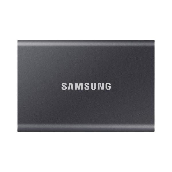 Load image into Gallery viewer, Samsung mu-pc2t0t ww t7 portable ssd, 2000 gb, usb type-c, 3.2 gen 2, 1050 mb s, password, grey

