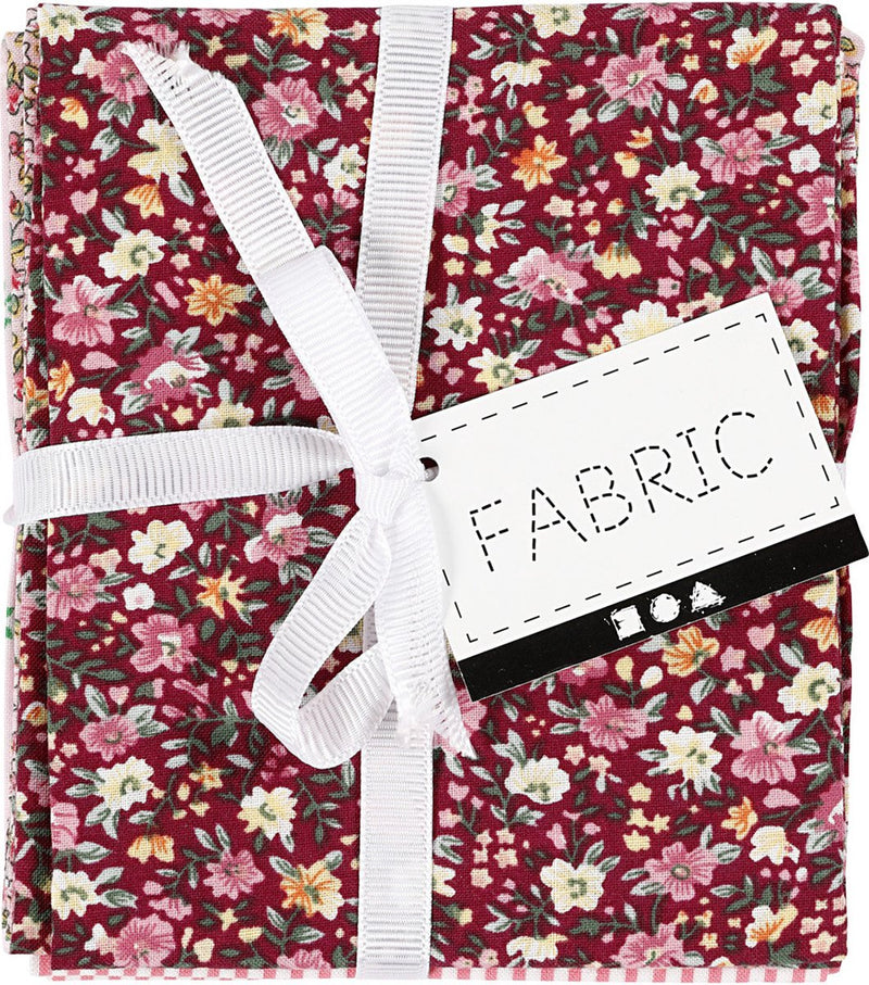 Chargez l'image dans la visionneuse de la galerie, Creativ company patchwork stof roze 45x55cm, 4st.
