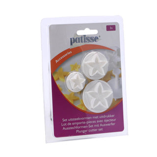 Patisse set uitsteekvormen met uitdrukker 3-delig | 4 stuks