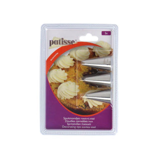 Load image into Gallery viewer, Patisse spuitmondjes rvs 3 delig | 3 stuks

