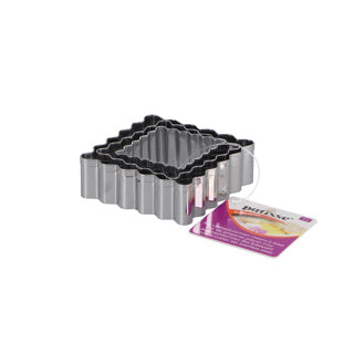 Load image into Gallery viewer, Patisse set uitsteekvormen rvs vierkant 3 delig | 5 stuks
