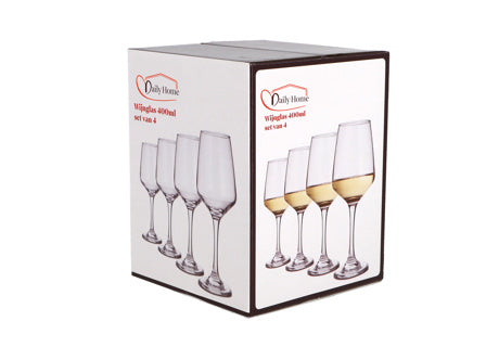 Afbeelding laden in galerijviewer, Daily home wijnglas 400ml set van 4 | 6 stuks
