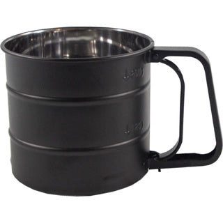 No brand meelzeef rvs zwart ø10 cm | 3 stuks