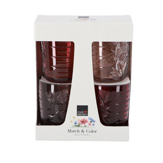 Load image into Gallery viewer, Royal leerdam match color pink set 4 | 6 stuks
