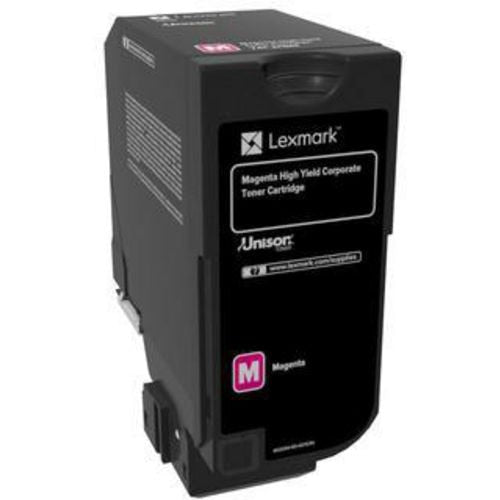 Tonercartridge lexmark 74c2hme magenta