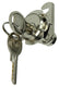 Mack 1015856 - 1 brievenkastslot vernikkeld 16mm | 5 stuks