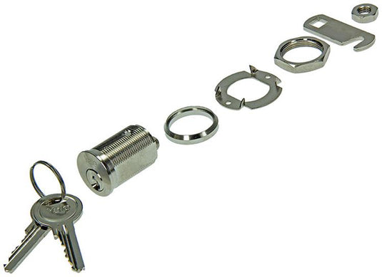 Mack 1015858 - 1 brievenkastslot vernikkeld 25mm | 5 stuks