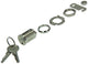 Mack 1015858 - 1 brievenkastslot vernikkeld 25mm | 5 stuks
