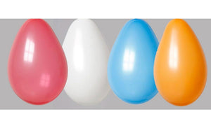 Globos zak 100 ballons rood wit blauw oranje