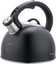 Klausberg 7911 - fluitketel met fluit - 2.5 liter - rvs - zwart