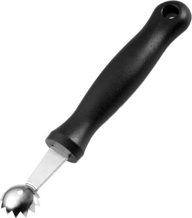 Westmark uitscheplepel tomatensteelverwijderaar, met gekarteld randje, ø 2,1 cm, lengte: 16,6 cm, roestvrij staal kunststof, gentle, zwart, 28202270