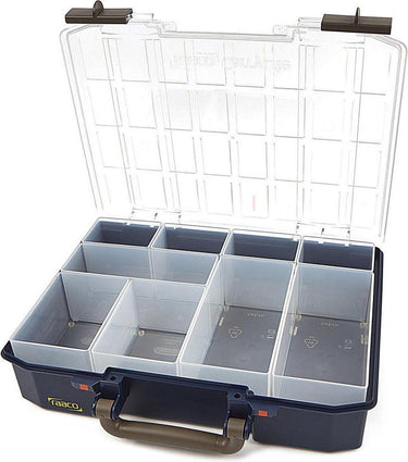 Raaco assortimentsdoos - carrylite 80 - met 9 inzetbakjes - 278 x 337 x 79 mm - 143608