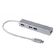 Equip 133481 usb-c to 3-port usb 3.0 hub with gigabit adapter