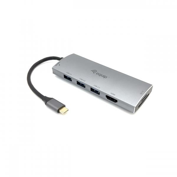 Load image into Gallery viewer, Equip 133482 usb-c 7in 1 multifunctional adapter
