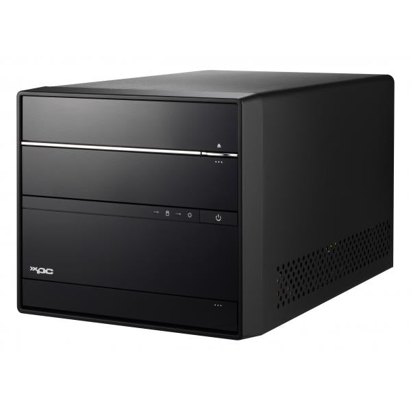 Load image into Gallery viewer, Shuttle sh570r6 black xpc cube pc barebone, intel h570, lga 1200, ddr4, 2x lan, 2x m.2, 300 w
