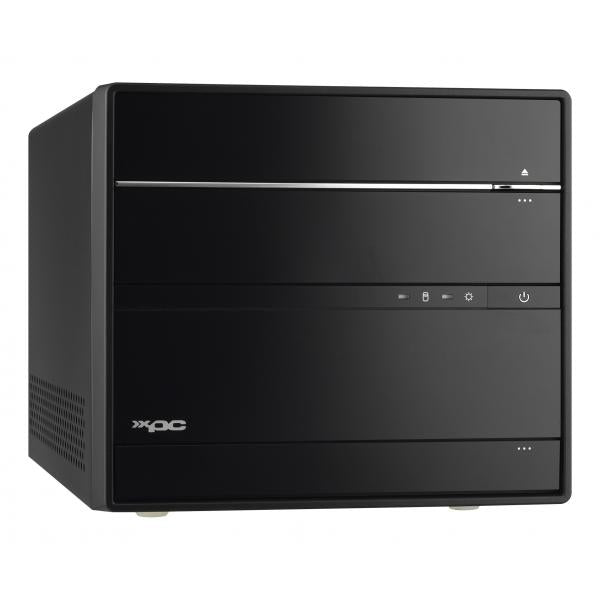 Load image into Gallery viewer, Shuttle sh570r6 black xpc cube pc barebone, intel h570, lga 1200, ddr4, 2x lan, 2x m.2, 300 w
