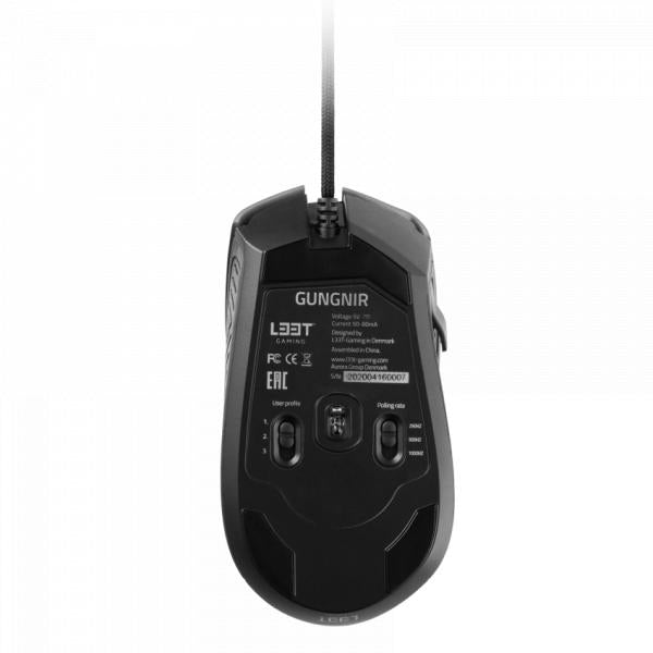 Load image into Gallery viewer, L33t gaming 160383 gungnir gaming mouse. 8 buttons, 16.000dpi, ergonomic, rgb
