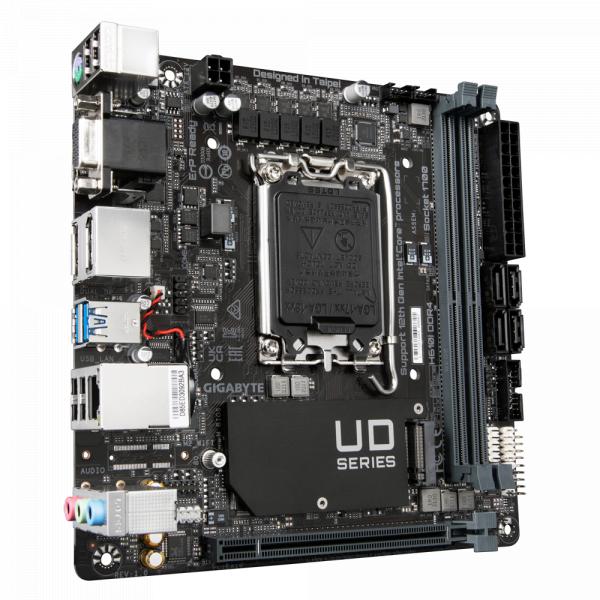 Load image into Gallery viewer, Gigabyte h610i ddr4 h610i ddr4, mini-itx, intel, lga 1700, ddr4 dimm, 64 gb, m.2, tpm, gblan
