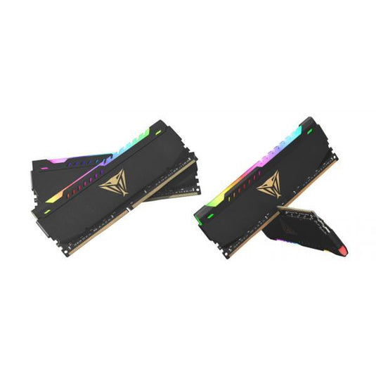 Patriot pvsr416g320c6k viper steel rgb dual-kit, dimm, 16gb, ddr4, 3200 mhz, black, hs