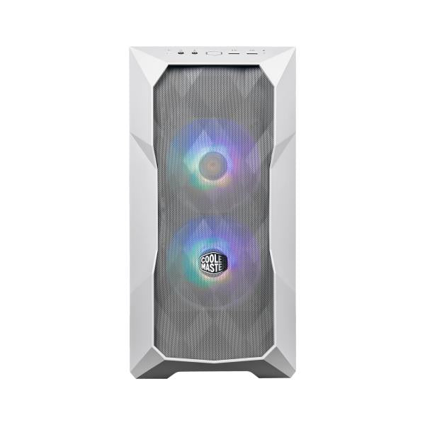Load image into Gallery viewer, Cooler master td300-wgnn-s00 td300 mesh white, matx, midi-tower, argb hub, 3d mesh, removable top
