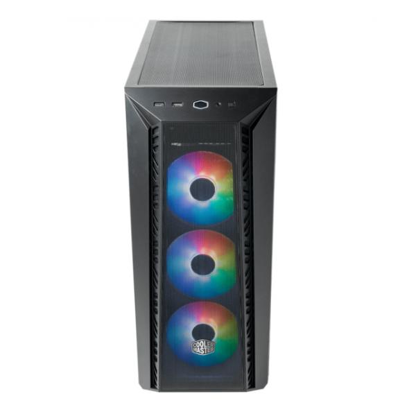 Load image into Gallery viewer, Cooler master mb520-kgnn-s00 masterbox 520 mesh, red, atx, midi, edge-to-edge transparent window
