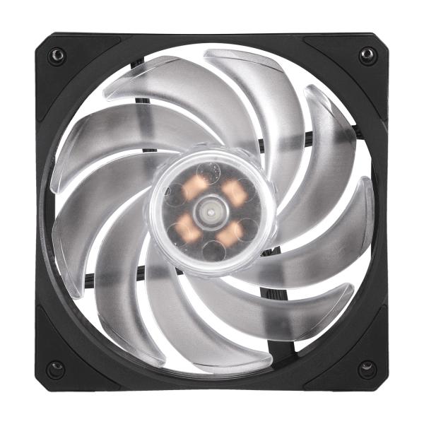 Load image into Gallery viewer, Cooler master rr-212s-20pc-r2 hyper 212rgb black edition w lga1700, 120mm, 650-2000 rpm, 4-heatpipe
