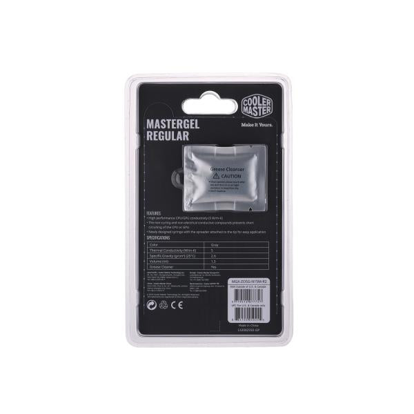 Load image into Gallery viewer, Cooler master mgx-zosg-n15m-r2 mastergel regular, 1.5ml, 5 w m-k, gray
