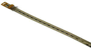 1013331 - 1 piano scharnier vermessingd l 72 cm x 32 mm | 10 stuks