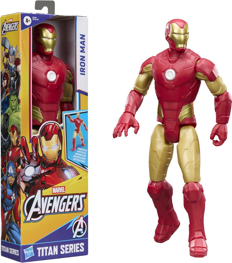 Afbeelding laden in galerijviewer, Hasbro marvel avengers titan series iron man speelfiguur
