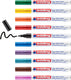 Edding 751 lakmarker - ronde punt 1-2 mm - doosje van 10 stuks met verschillende kleuren - verfstift voor markeren en labelen van metaal, glass, steen of plastic - permanent, veegvast en watervast
