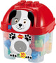 Écoiffier ecoiffier abrick bouwblokken hond in opbergbox - 50dlg.