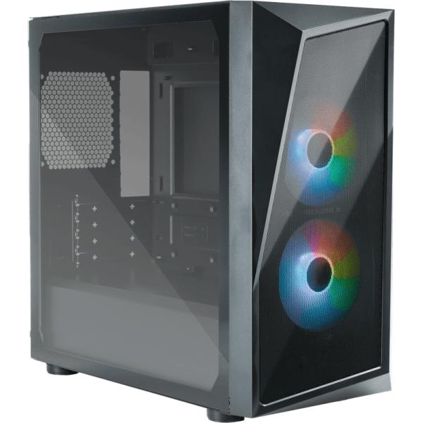 Load image into Gallery viewer, Cooler master cp320-kgnn-s00 cmp 320, matx, midi-tower, 120mm, window, argb, black
