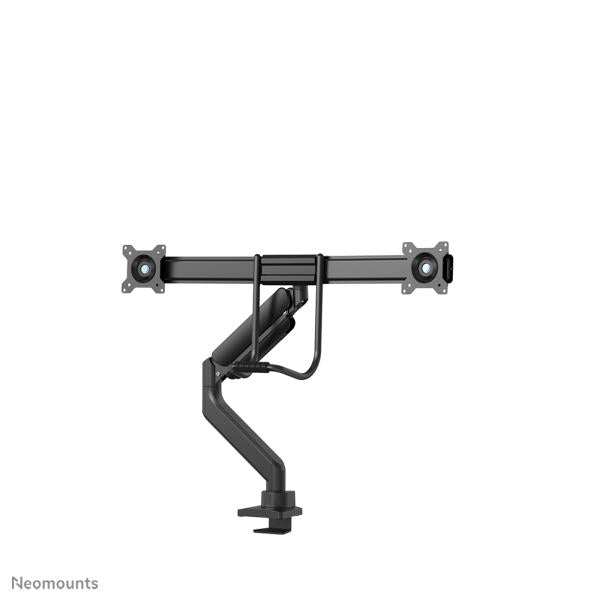 Load image into Gallery viewer, Neomounts ds75-450bl2 screen desk mount, 2 screens, 17 - 32 inch, topfix clamp grommet
