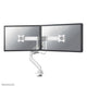 Neomounts ds75-450wh2 full-motion screen desk mount, 2 screens, topfix clamp grommet