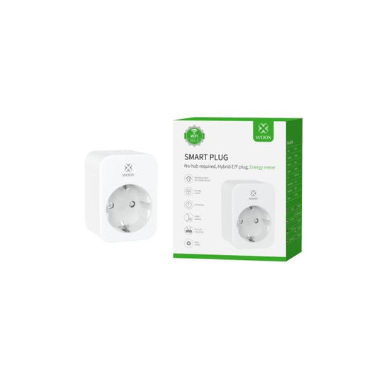 Woox r6118 smart plug, schuko, wifi, 802.11b g n, 3680 w, ip20, 30m, white