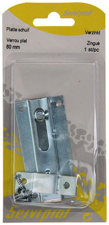 Mack 1013277 - 1 platte schuif verzinkt a 80 - b 25 mm | 5 stuks