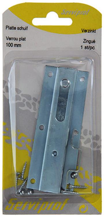 Mack 1013278 - 1 platte schuif verzinkt a 100 - b 25 mm | 5 stuks