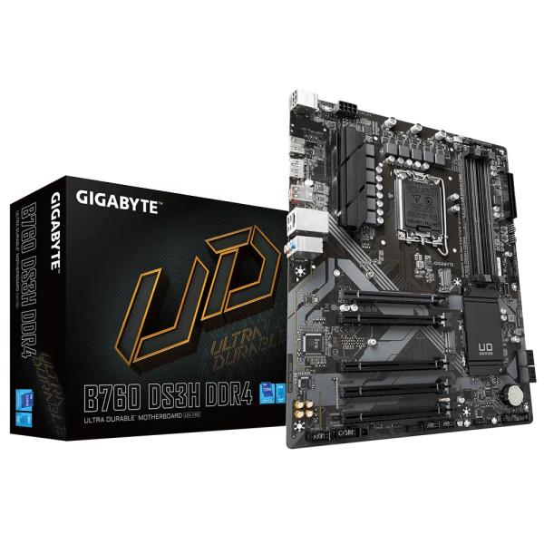 Load image into Gallery viewer, Gigabyte b760 ds3h, intel lga1700, b760, dimm ddr5, usb-c 20 gb s, 2*pcie 4.0 x4 m.2
