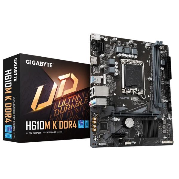 Load image into Gallery viewer, Gigabyte h610m k ddr4, lga1700, intel h610m, m.2 gen3x4, gbe lan, pcie 4.0
